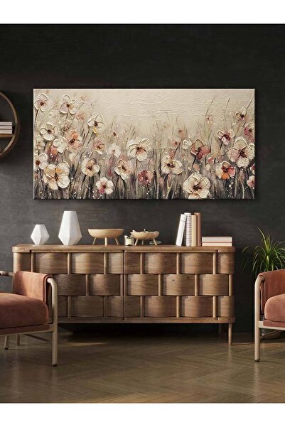 Voovart Dekoratif Papatyalar Kanvas Tablo - Voov2358