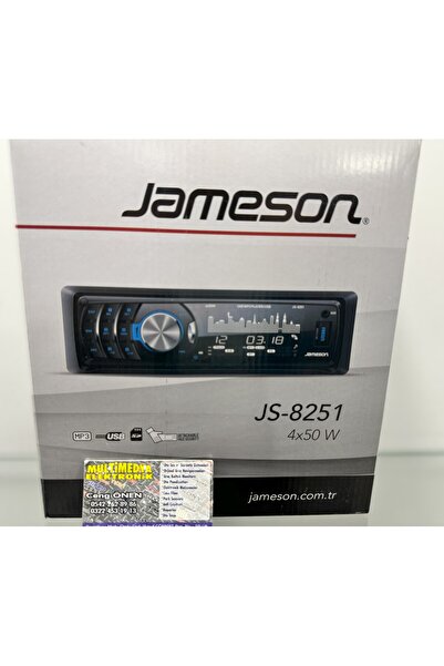 JAMES JAMESN JS-8251 USB SD KART GİRİŞLİ AUX LU OTO TEYP