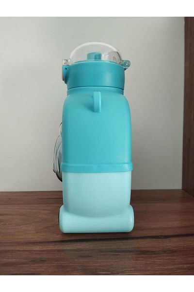 Salsepetial 1000ml Square Water Bottle Figured Water Bottle with Teddy Bear