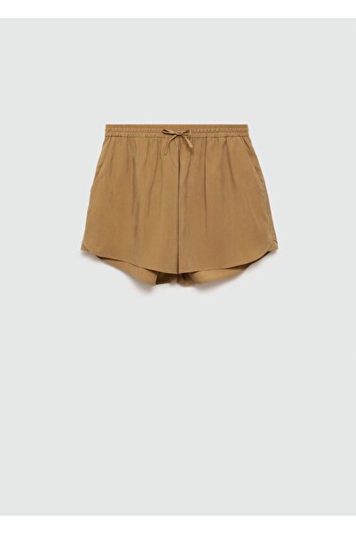 MANGO Woman Bağ detaylı modal şort