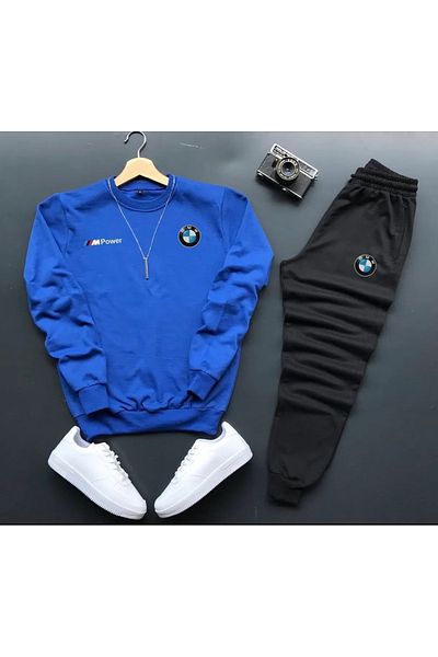 YOHO SPORT BMW Printed Original Unisex Winter Sweatshirt and Sweatpants Σετ 2 συνδυαστικών Σετ