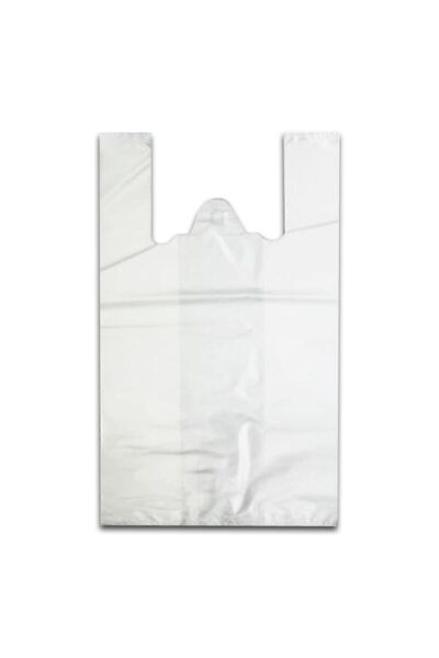 Genel Markalar Beyaz Atlet Poşet 1 Kg (30x60 Cm) Büyük Boy