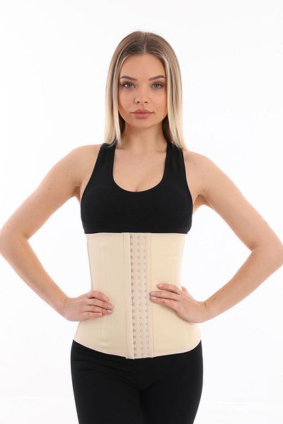 EMBA KORSE Latex Corset Steel Underwire Waist Supporting Firming Latex Postpartum Maternity Corset