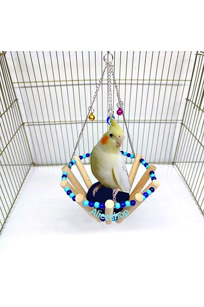 aliceshop Cockatiel and Basket - Swing Bird Bed, Sleeping and Resting