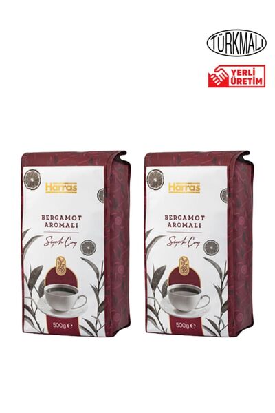 Harras Bergamot Aramalı Siyah Çay 500grx2 Paket