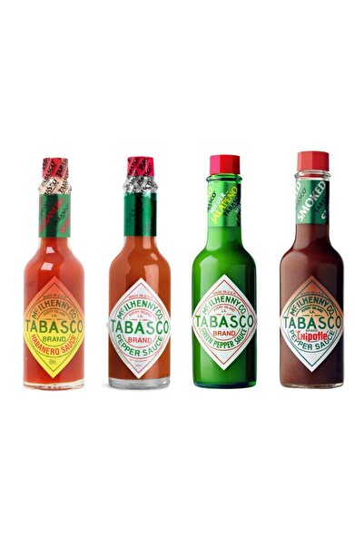 Tabasco 4'lü Sos Seti, Acı Kırmızı Biber 60 Ml, Jalapeno 60 Ml, Habareno 60ml...