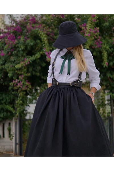 Launes Askılı Siyah Kemer