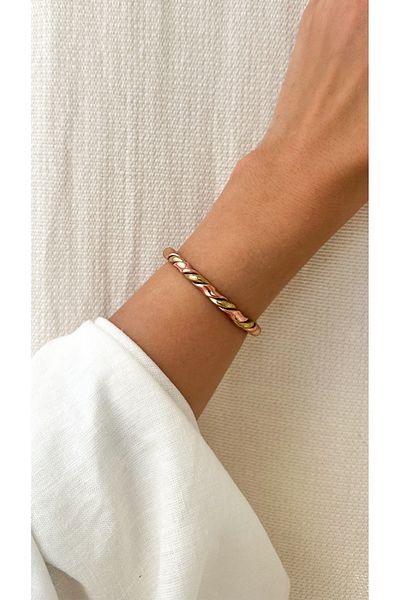 Miray hediyelik 100% Copper Twist Bracelet
