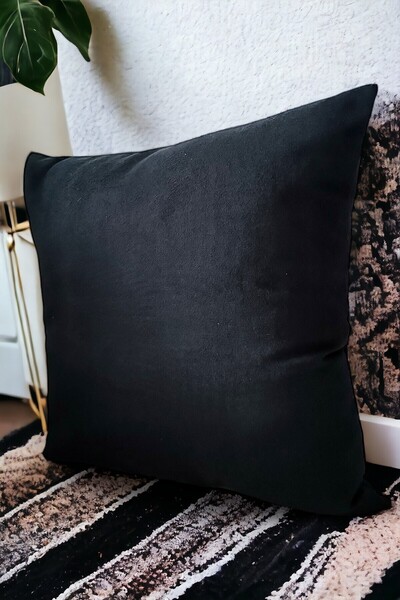 Soyoe غطاء وسادة احترافي مزخرف باللون الأسود ذو لون عادي يمكن صنعه من البانش ...