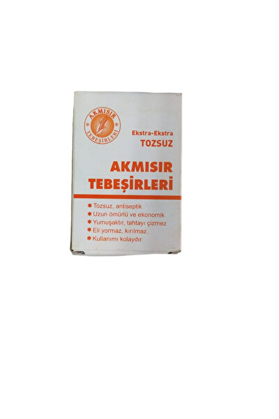 Akmısır Tozsuz Renkli Tebeşir 15'li