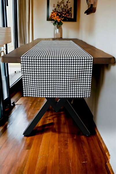 Soyoe Față de masă colorată cu model picioare de gâscă, tip american, multico...