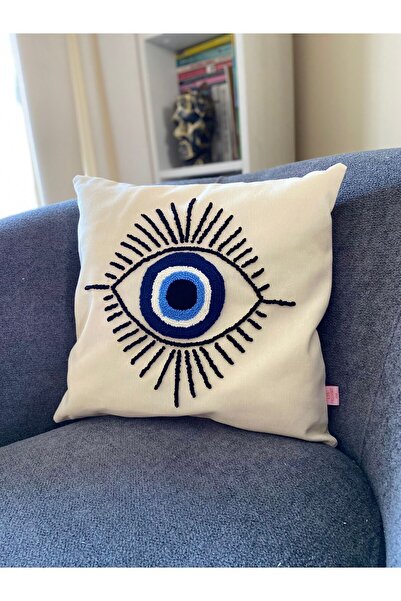 La Vivi Față de pernă Eye Figured Evil Eye Beaded Punch 42*42 Cm