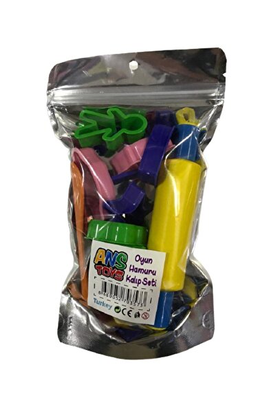 ANS TOYS Oyun Hamuru Kalıbı Merdana Bıçak Ve Kalıplar 15'li