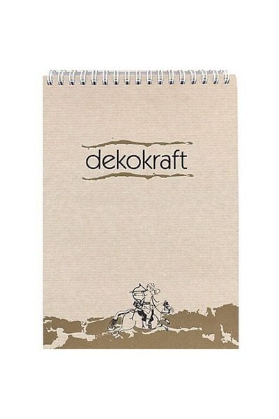 KESKİN COLOR A5 Memo Pad Dekokraft Spiral Check 100 Sheets144102-99 (Pack of 6)