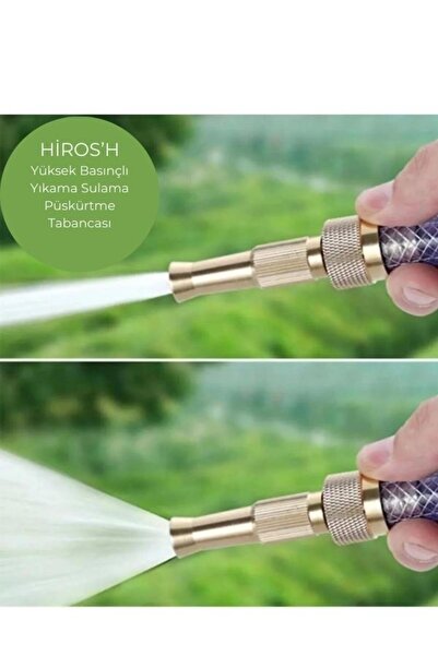 HİROS'H Yüksek Basınçlı Ayarlanabilir Bahçe Sulama  Araba Yıkama Tazyikli Su ...