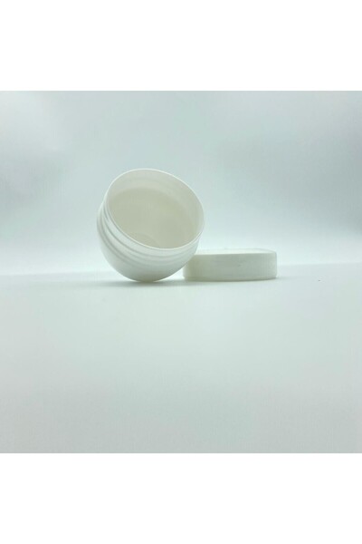 Güvenç Ambalaj 100 Adet - 20ml Krem Kavanozu - 20cc Kozmetik Kutusu - Plastik Beyaz