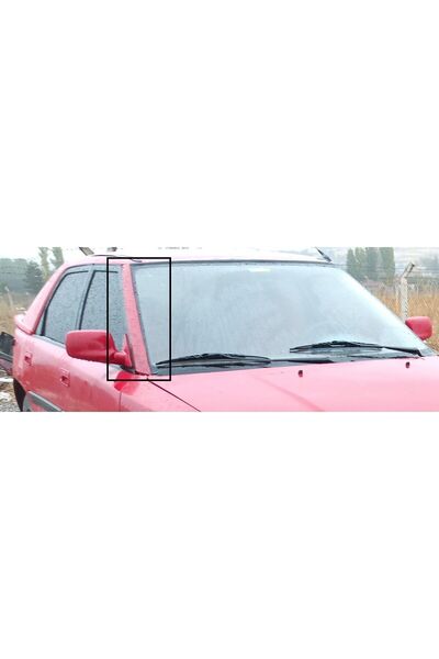 Mazda 323 FS Mazda 323 Uyumlu Ön Cam Kenar Çıtası Boyasız Siyah