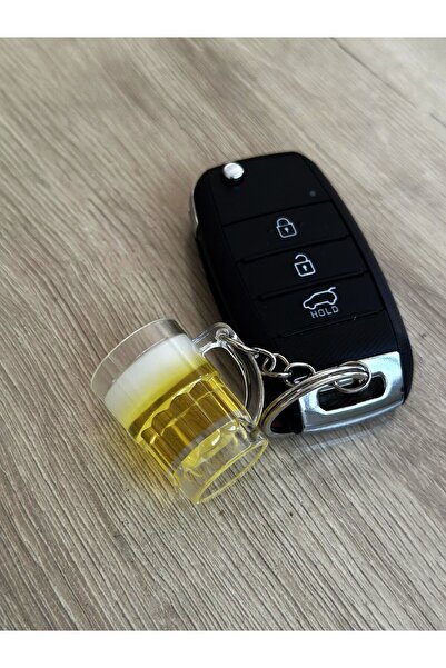 Plantarrium Design كوب بيرة صغير - ملحق حقيبة سلسلة مفاتيح (3 × 2 سم)