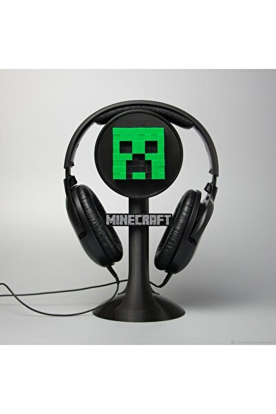 Lineex Art MC CREEPER KULAKLIK STANDI | CREEPER HEADPHONE STAND minecraft