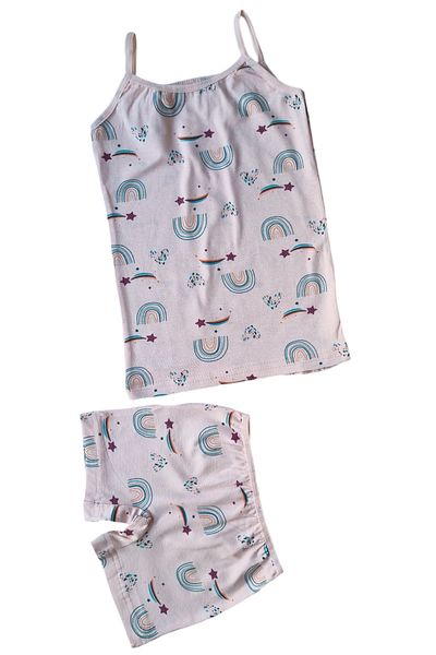 elmas kids Set boxer pentru fete din bumbac, cu modele curcubeu, roz
