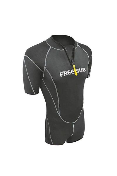 Free-Sub Typhoon Shorty 3mm Black Swim and Surf Diving Suit