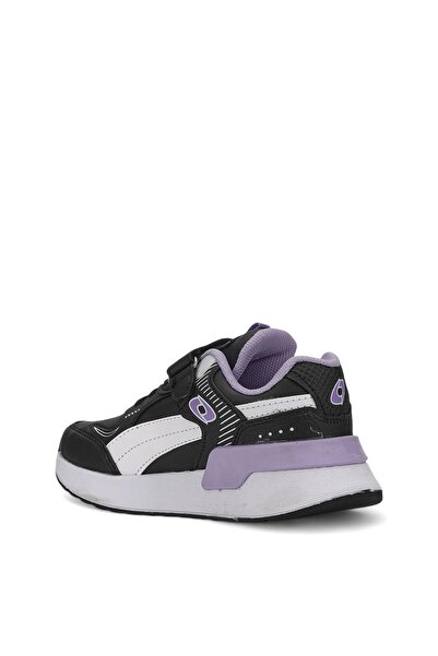 Tuğba Ortopedi 729-1 Ortopedik Kız Çocuk Siyah/Lila Okul Öncesi Sneaker