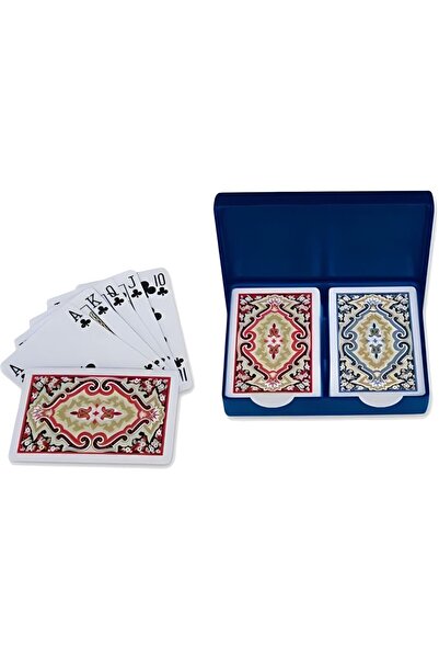 Esmay Angora Kem Plastic Playing Card Playing Cards Double Deck with Plastic Box