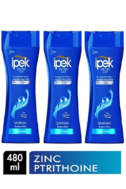 İpek Saf Ipek Özü Kepeğe Karşi Etkili Şampuan 450 ml X 3 Adet