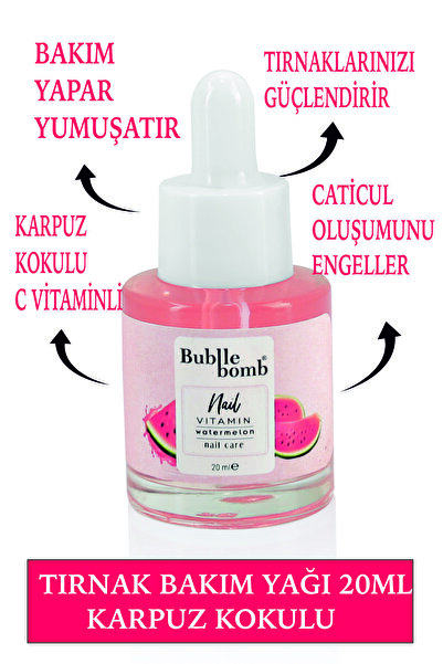 BUBBLEBOMB Tırnak Bakım Yağı 20 ml Watermelon Karpuz Kokulu
