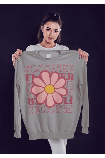 LAND MODA Φούτερ με στάμπα Oversize - Gir