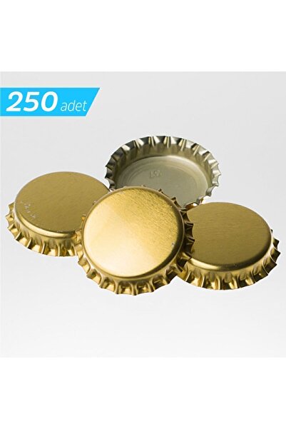 Kombuçça Soda Gazoz Bira Konserve Şişe Kapağı - Gold / Gümüş Renkli Taç Metal...