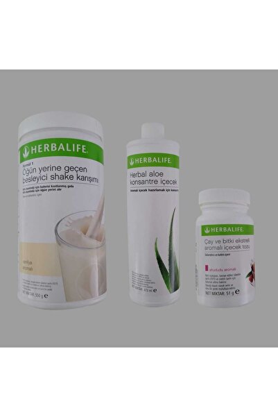 Herbalife VANILYALI SHAKE 500 GR - ALOE 473 ML - AHUDUDU 51 GR ÇAY