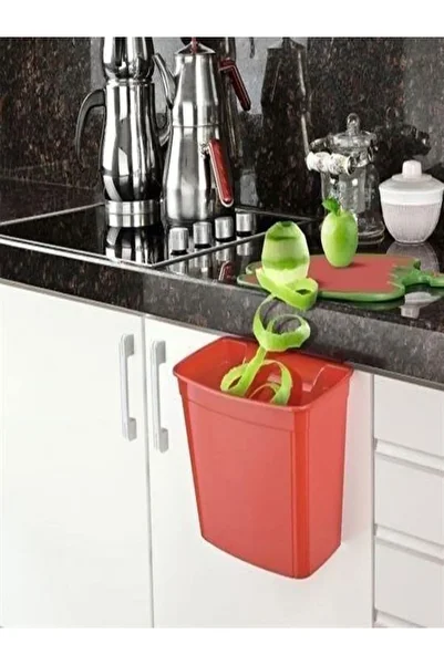 mrtbilisim Practical Trash Can Without Lid That Can Be Hanged on the Cabinet Door Trash Can 4 Lt Volume Trash Can with Hanger