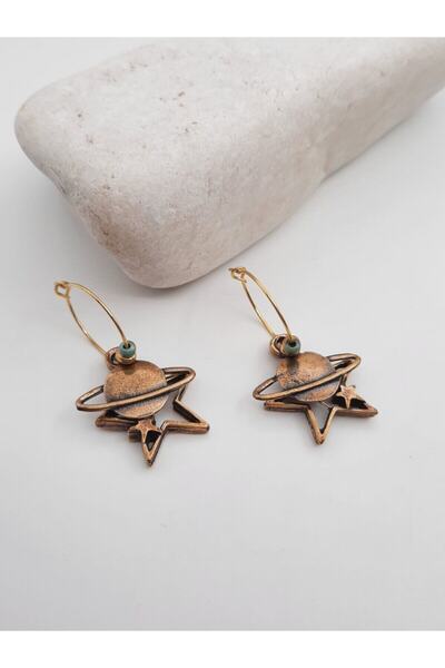 embaaksesuar أقراط مدار النجوم المصنوعة يدويًا