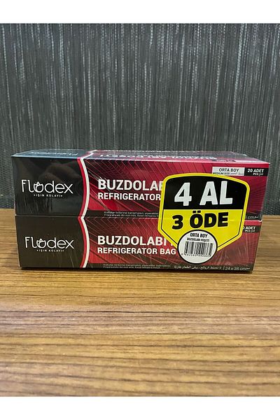FLODEX Medium Size Refrigerator Bag - 12 Pieces X 4 Buy 3 Pay 20X4 (80 Pieces)