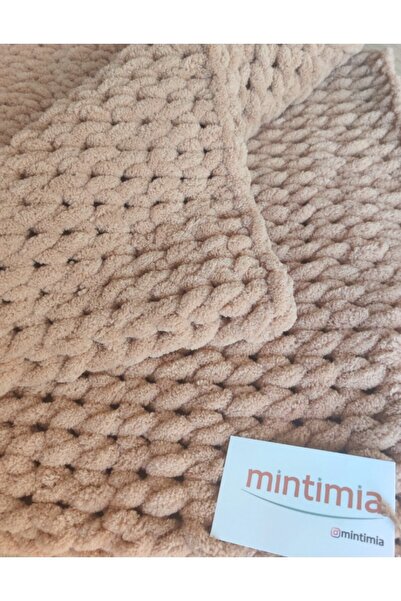 Mintimia Bebek Battaniyesi Kışlık-kalın Bej 100*100