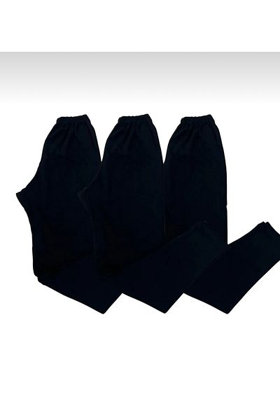 Oyga Μαύρο Unisex Άνετο κολάν εσωρούχων - Παντελόνι κάτω και πιτζάμες, χειμώνας