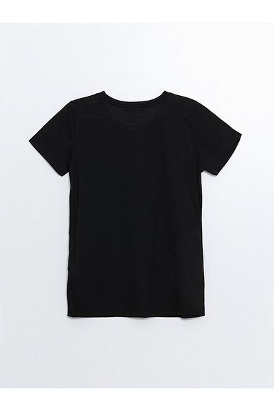 LC Waikiki Lw - Women's Blouse, Crew Neck, Embroidered, Short Sleeve