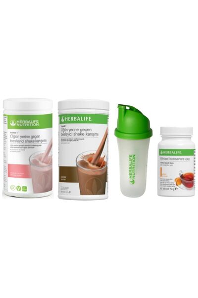 Herbalife Shake Ahududu+çikolata + Şeftali Çay + Shaker Ve Diyet ...