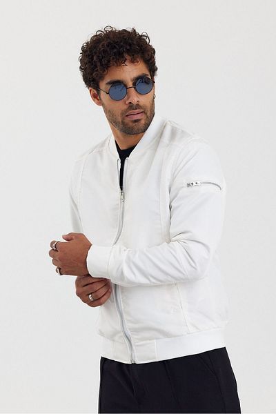 İLKCET MODA Unisex Premium κανονικό μπουφάν Bomber