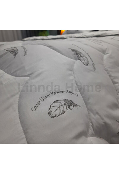 Linnda Home Premium Single Goose Feather Quilt Set + 1 Pillow