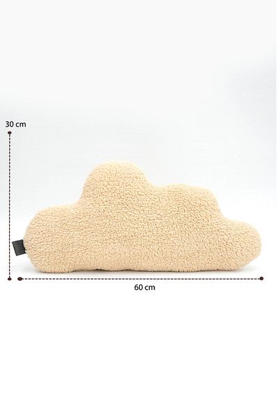 mordesign Heart Cloud Star Moon Patterned 4-Piece Teddy Pillow Set - Super Fluffy, Decorative, Morteddy Sky Series
