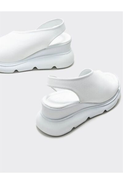 BRGL ЖІНОЧІ ВНУТРІШНІ-ЗОВНІШНІ Справжня шкіра Анатомічна підошва Платформа Набивний каблук Відкриті туфлі