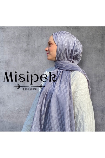 MİS İPEK Şal jacquard mătăsos cu model Koza