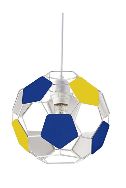 ASR Sarı Lacivert Taraftar Futbol Topu Dizayn Çocuk Odası Aydınlatma