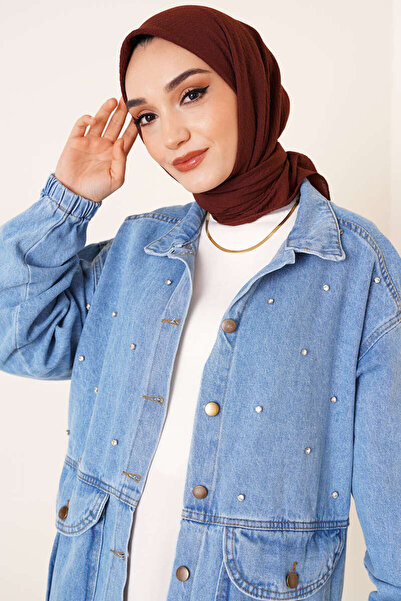 Şalland Şalland Mio Caz eşarp kahve