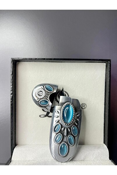 Lotus Taşlı Model Lüks Tasarım Gazlı Çakmak