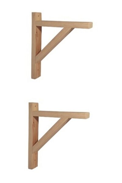 MsmWood Msm Raf Ayağı Çam Naturel Ahşap 4 Adet