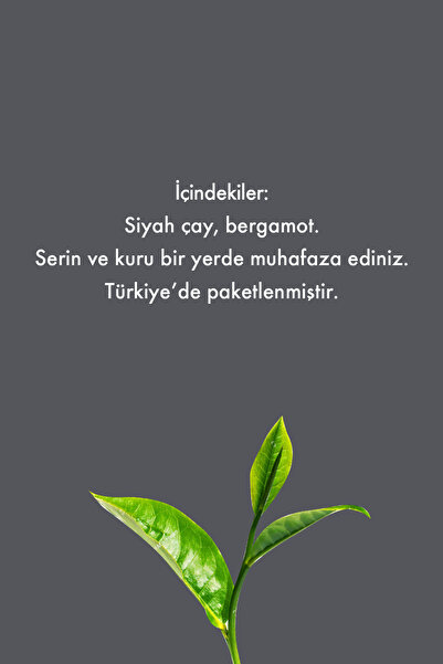 Mesh Stick Earl Grey Bergamot Aromalı Siyah Çay Bardak Poşet Çay 16'lı 2 gr