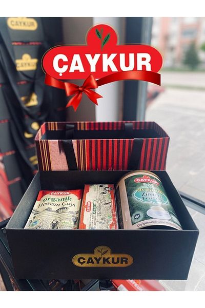 Çaykur Special Gift Disguised Box Organic Emerald Green Tea Series